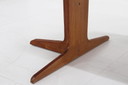 Vintage Deense ronde uitschuifbare eettafel jaren 60