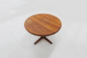 Vintage Deense ronde uitschuifbare eettafel jaren 60