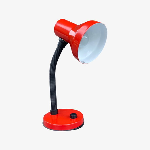 Rode Retro Bureaulamp | E-Lite jaren 1980