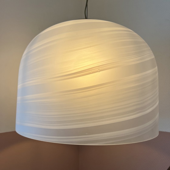 Image 1 of Italiaanse hanglamp met gemarmerd glas