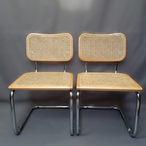 2X Bauhaus Design Stoelen, Italy 1980S