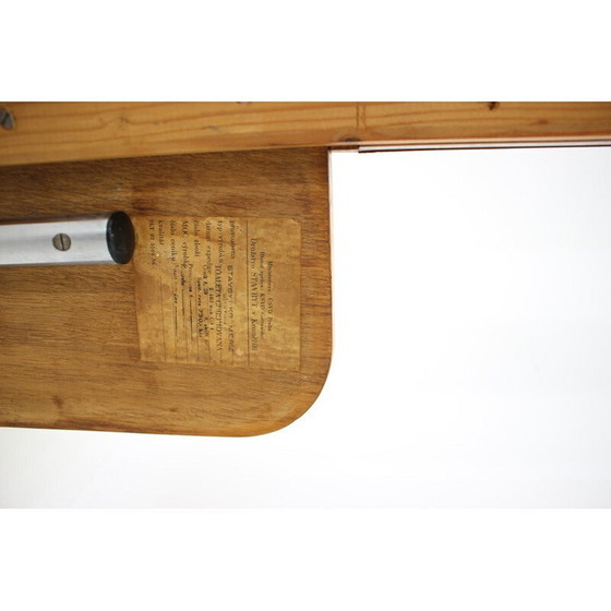 Image 1 of Vintage bauhaus eikenhouten kaptafel, Tsjecho-Slowakije 1950