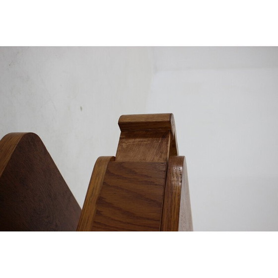 Image 1 of Vintage bauhaus eikenhouten kaptafel, Tsjecho-Slowakije 1950