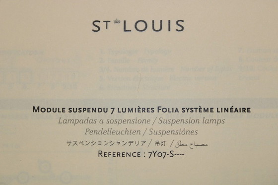 Image 1 of St Louis / Hermes Luchter ; module suspendu 7 lumières système linéaire