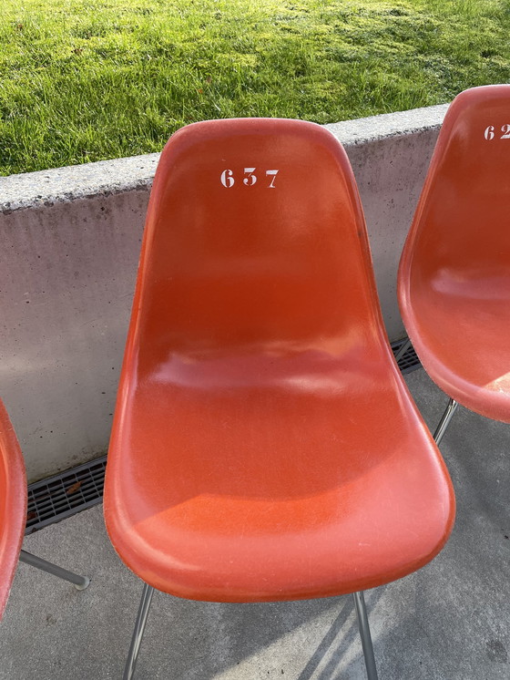 Image 1 of 4x Herman Miller Eames DSX stoel