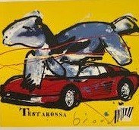 Image 1 of Herman Brood ---Testarossa---Handgesigneerd