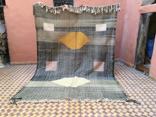 Kelim Boujaad Berber Tapijt 307 X 221 Cm