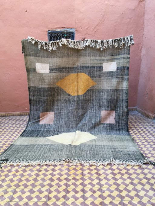 Kelim Boujaad Berber Tapijt 307 X 221 Cm