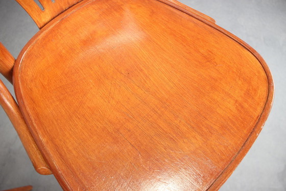 Image 1 of Set van 2 Vintage Barkrukken Door Ton, 1980