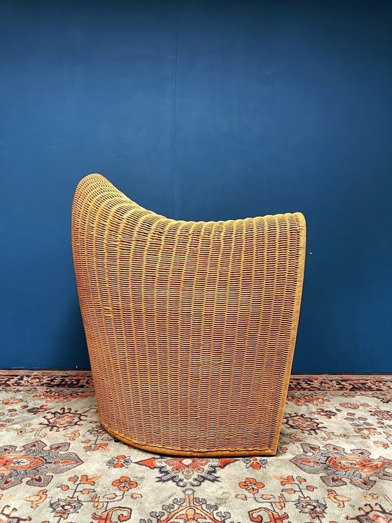 Image 1 of Vintage Rotan Fauteuil Italiaans Design