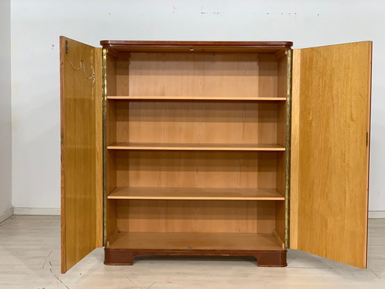 Image 1 of Mid Century linnenkast kledingkast vintage