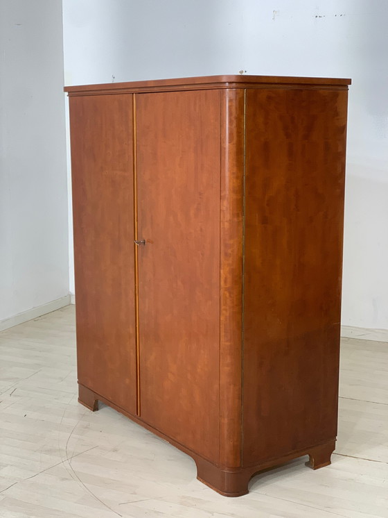 Image 1 of Mid Century linnenkast kledingkast vintage