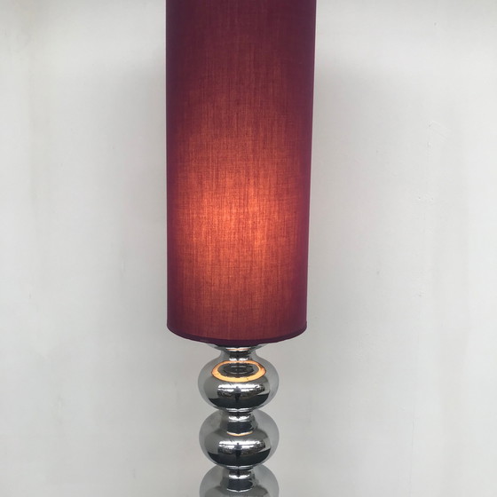 Image 1 of Vintage vloerlamp chromen bollen