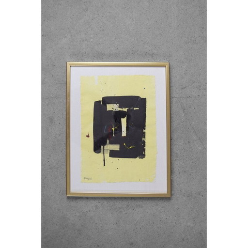 Litho vintage par Björn Rönnquist, 1980