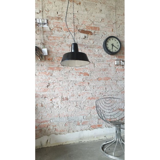 Image 1 of Plafondlamp vintage industriële fabriek van Wikasy A23, jaren 1950