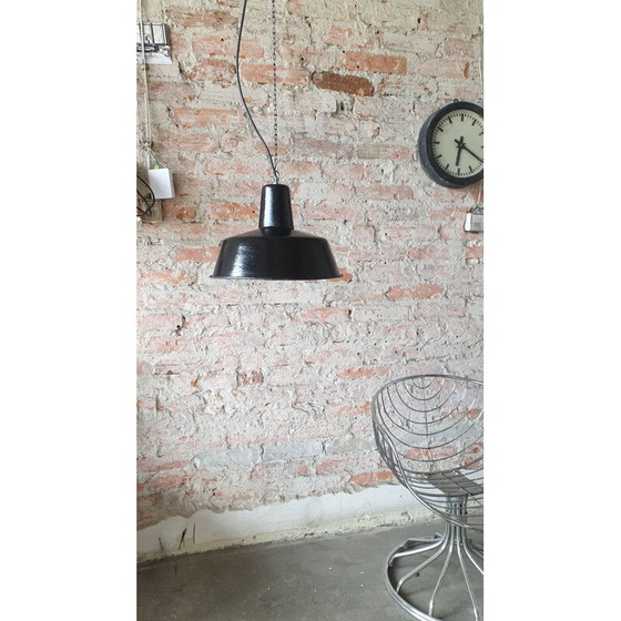 Image 1 of Plafondlamp vintage industriële fabriek van Wikasy A23, jaren 1950