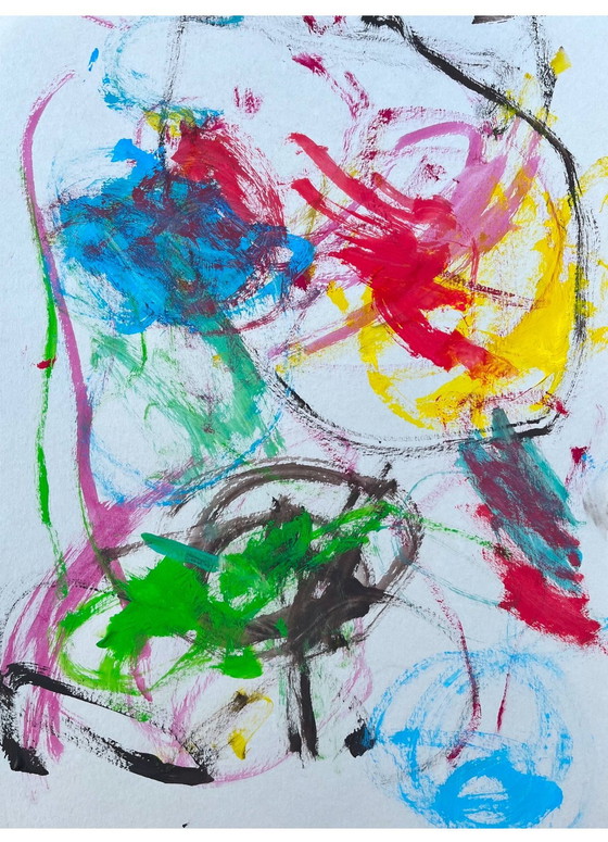 Image 1 of Abstracte gouache