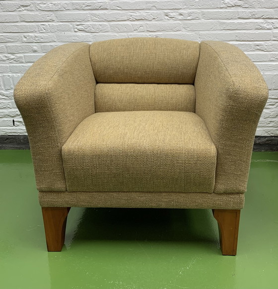 Image 1 of Giorgetti Ovis design bank + fauteuil Refurbished