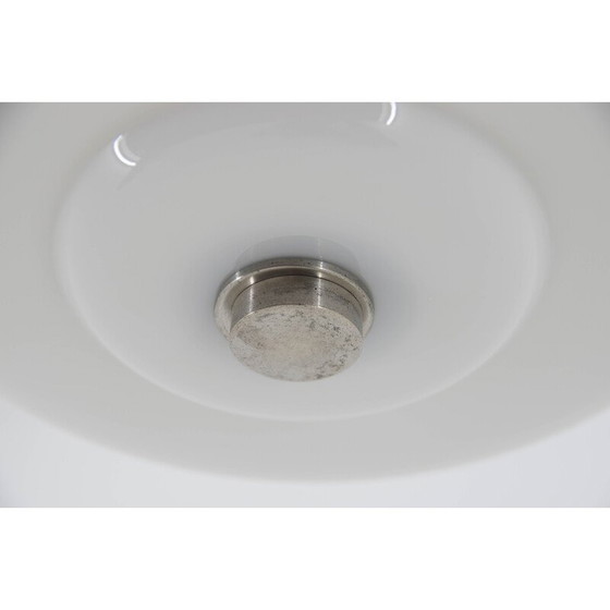 Image 1 of Vintage Bauhaus kroonluchter in opaline glas van Ias, jaren 1930