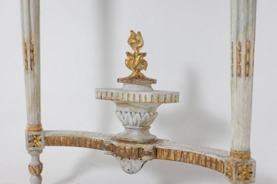 Image 1 of Malot: Paar gelakte consoles uit de Lodewijk XVI-periode, circa 1780