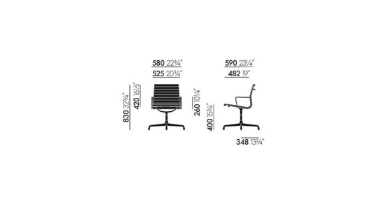 Image 1 of Eames - Aluminium Chair EA 108