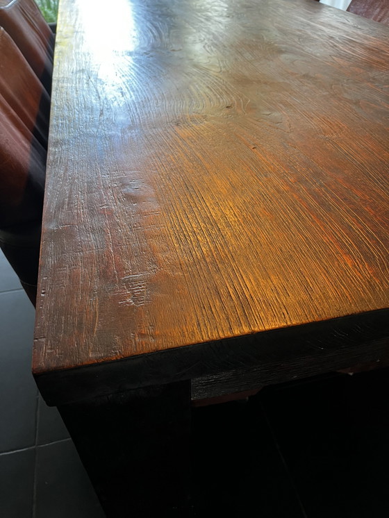 Image 1 of Massief Houten Teak Eettafel