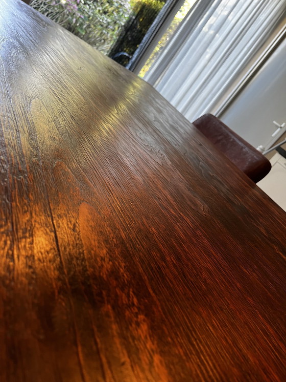 Image 1 of Massief Houten Teak Eettafel