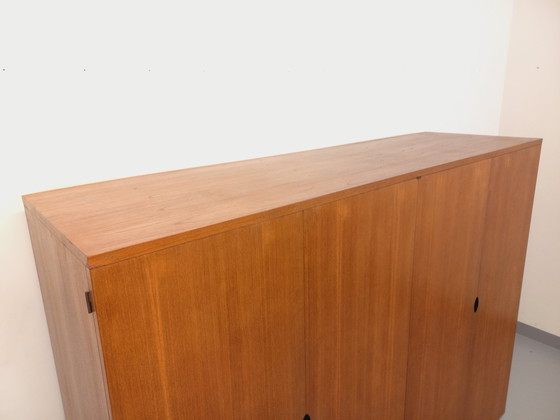 Image 1 of Modernistische 50's 60's Teakhouten buffetkast Joseph-André Motte Vintage