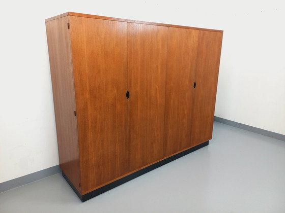 Image 1 of Modernistische 50's 60's Teakhouten buffetkast Joseph-André Motte Vintage