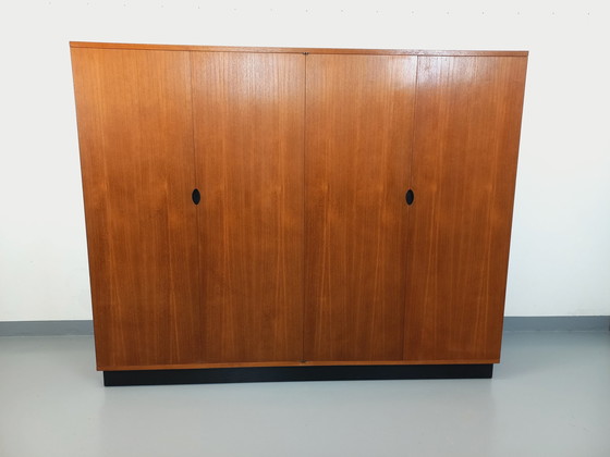 Image 1 of Modernistische 50's 60's Teakhouten buffetkast Joseph-André Motte Vintage