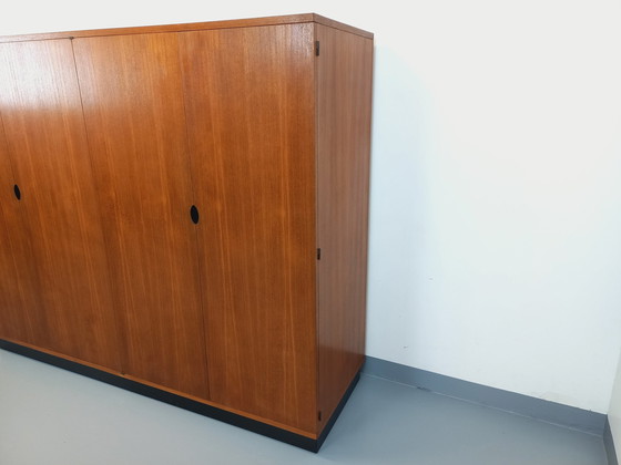 Image 1 of Modernistische 50's 60's Teakhouten buffetkast Joseph-André Motte Vintage