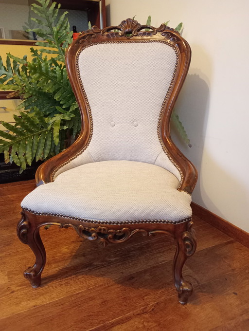 Victoriaanse Antieke "Lady'S Chair"