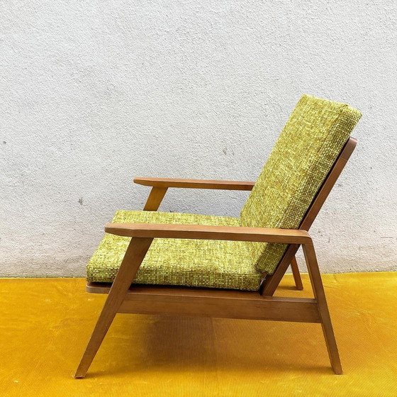 Image 1 of Scandinavische fauteuil Stof Grofmazig