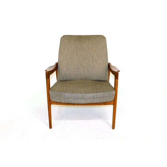 Image 1 of Vintage teak en eiken armstoel, Zweden 1960