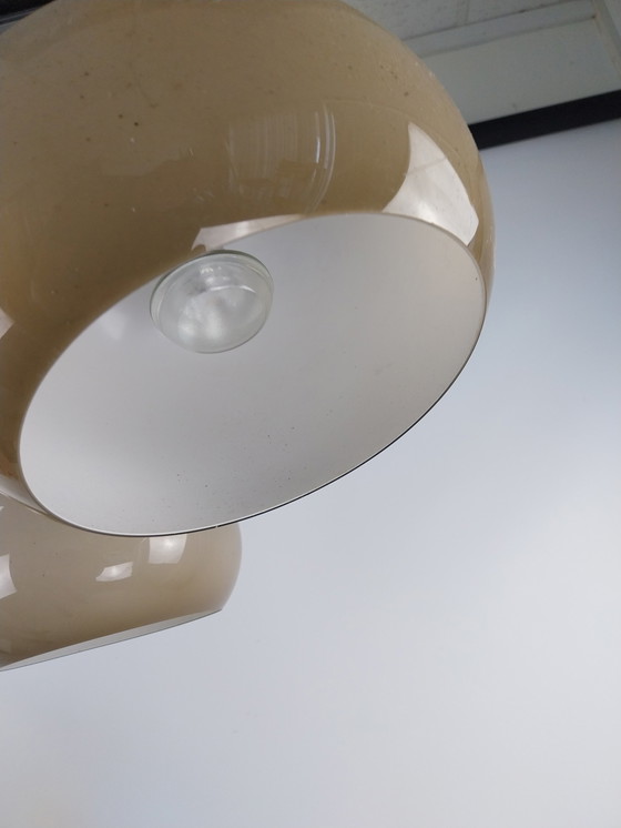 Image 1 of 1 x Dijkstra Heemstede dubbele boog wandlamp. 1970's 