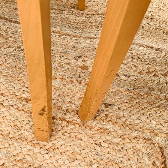 Image 1 of Set van 4 vintage "Finn" houten stoelen voor Ligne Roset, Frankrijk 1990