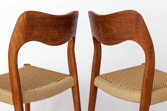 Image 1 of 4 Niels Otto Moller Stoelen, Model 71, Teak, 1950S, Deens