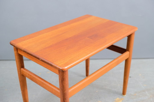 Vintage Deense teakhouten salontafel, jaren 70