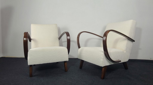 2x Jindrich Halabala Fauteuils