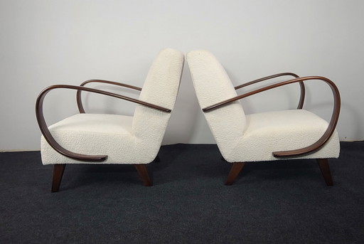 2x Jindrich Halabala Fauteuils