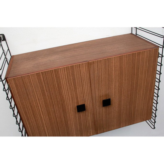 Image 1 of Vintage formica wandkast met dubbele deur, 1960