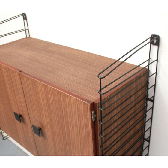 Image 1 of Vintage formica wandkast met dubbele deur, 1960