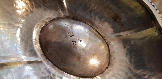 Image 1 of 4X 800 zilveren theeservies met dienblad