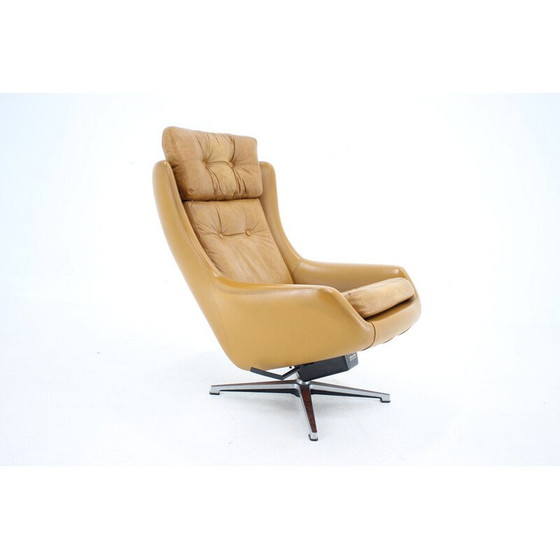 Image 1 of Vintage Peem leren verstelbare fauteuil, Finland 1970