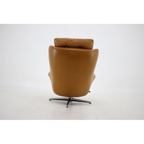 Image 1 of Vintage Peem leren verstelbare fauteuil, Finland 1970