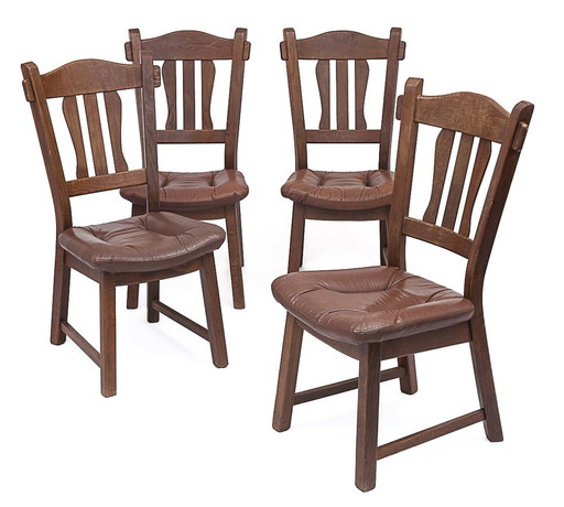 Set van 4 Eetkamerstoelen