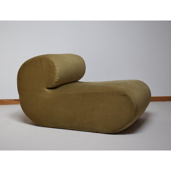 Image 1 of Vintage fauteuil in fluwelen stof, 1970