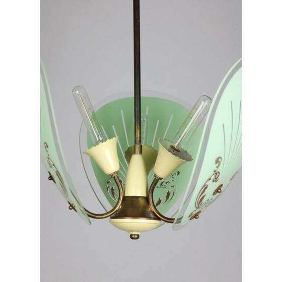 Image 1 of Vintage murano glazen hanglamp, 1950