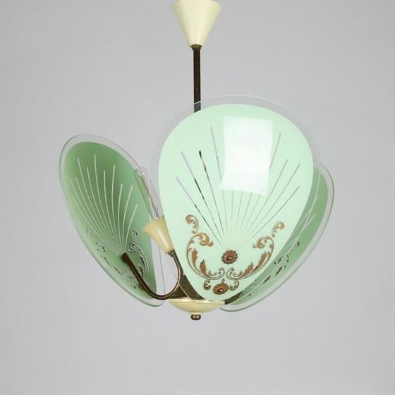 Image 1 of Vintage murano glazen hanglamp, 1950