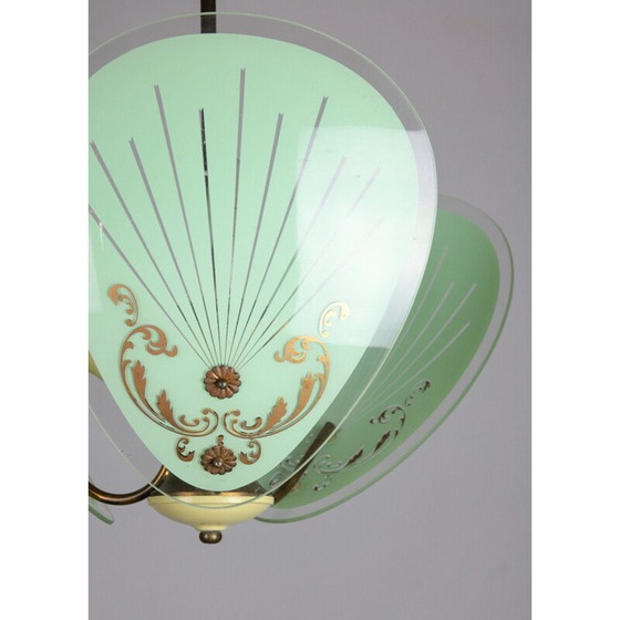 Image 1 of Vintage murano glazen hanglamp, 1950